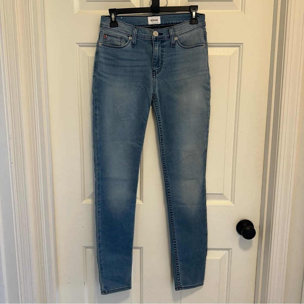 Hudson Natalie Midrise Skinny Ankle Loa Wash DLLLOA5M410 Size 25